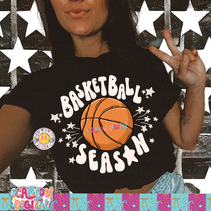 Basketball Season PNG Digital Design