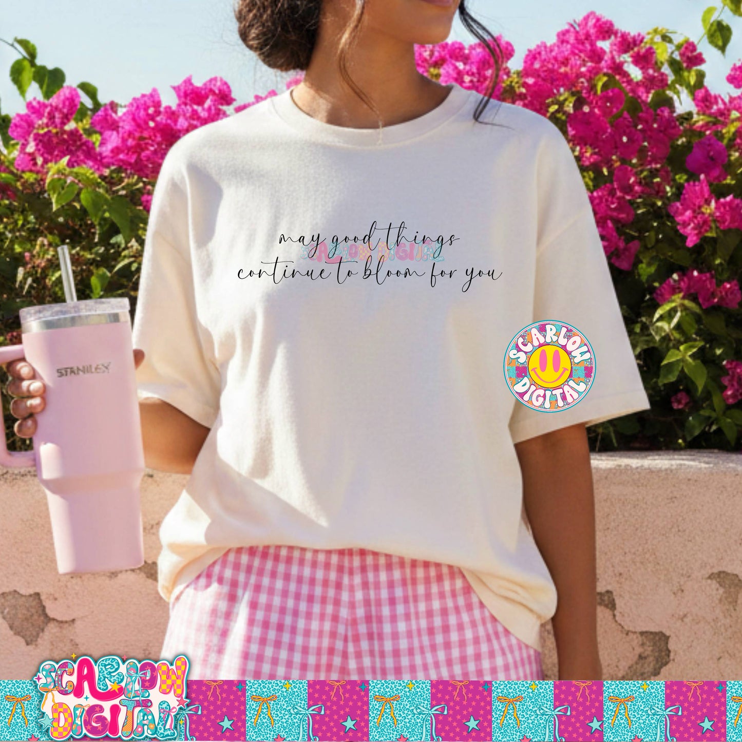 May Good Things Continue to Bloom For You PNG Digital Design