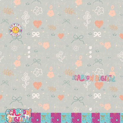 Floral Vintage Seamless Pattern Digital Design
