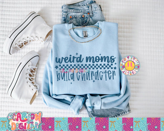 Weird Moms Build Character PNG Digital Design