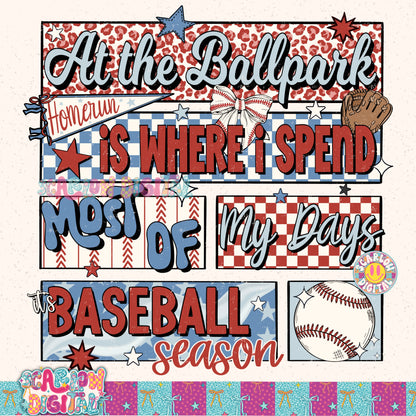 It's Baseball Season PNG Digital Design