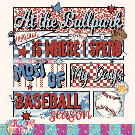 It's Baseball Season PNG Digital Design