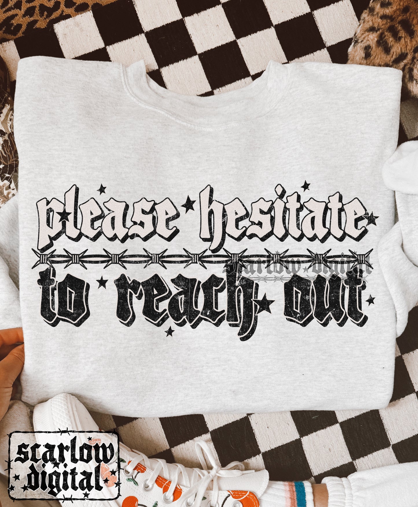 Please Hesitate to Reach Out to Me PNG Digital Design