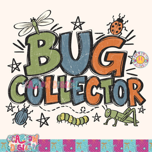Bug Collector PNG Digital Design