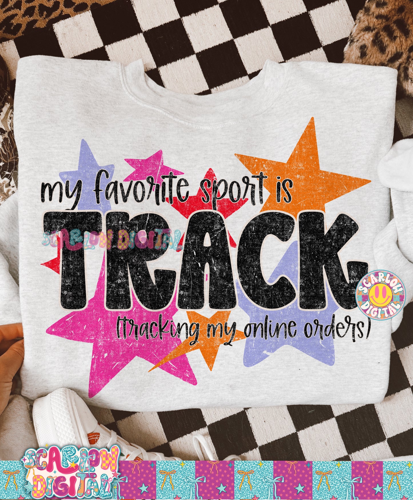 My Favorite Sport is Track (Tracking My Online Orders) PNG Digital Design