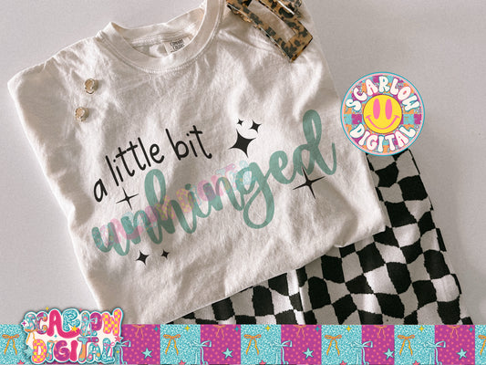 A Little Bit Unhinged PNG Digital Design
