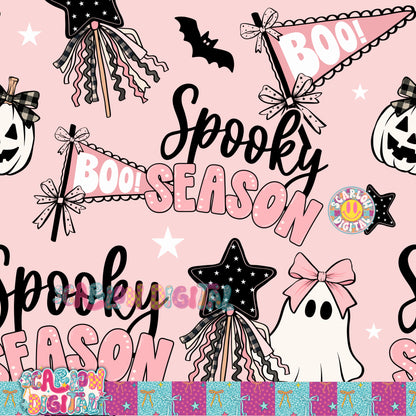 Spooky Season Seamless Pattern Digital Design