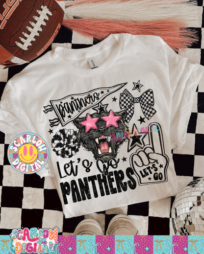 Panthers Mascot PNG Digital Design
