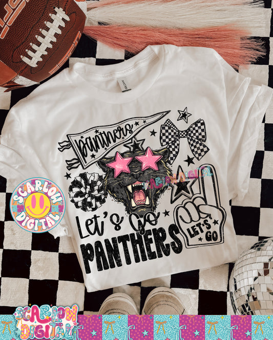 Panthers Mascot PNG Digital Design