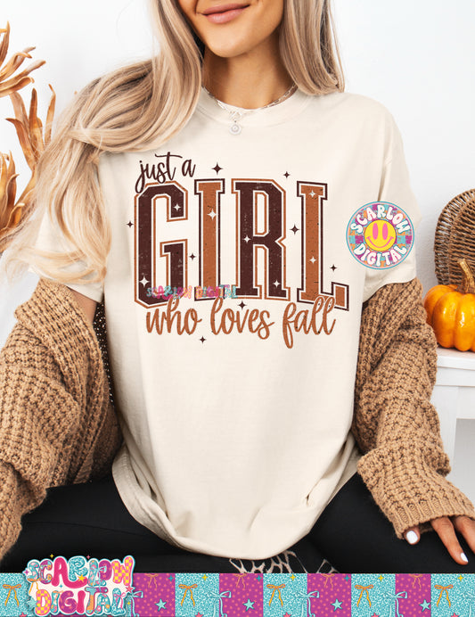 Just a Girl Who Loves Fall PNG Digital Design
