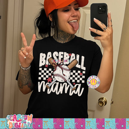 Baseball Mama PNG Digital Design