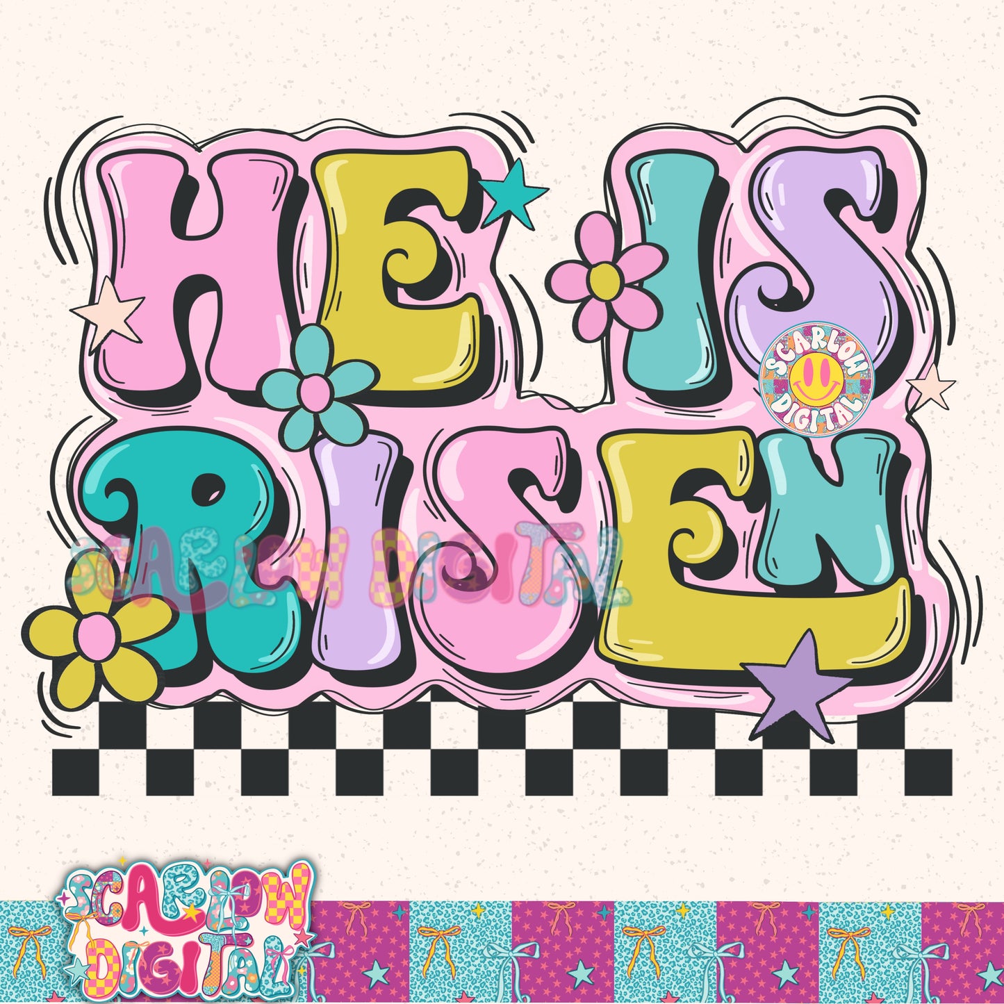 He is Risen PNG Digital Design