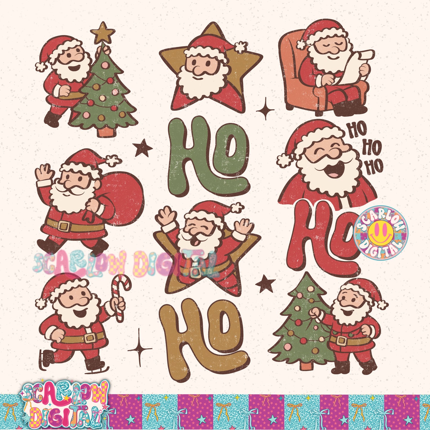 Ho Ho Ho PNG Digital Design