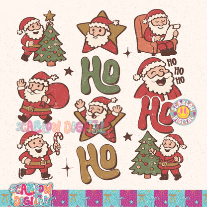 Ho Ho Ho PNG Digital Design