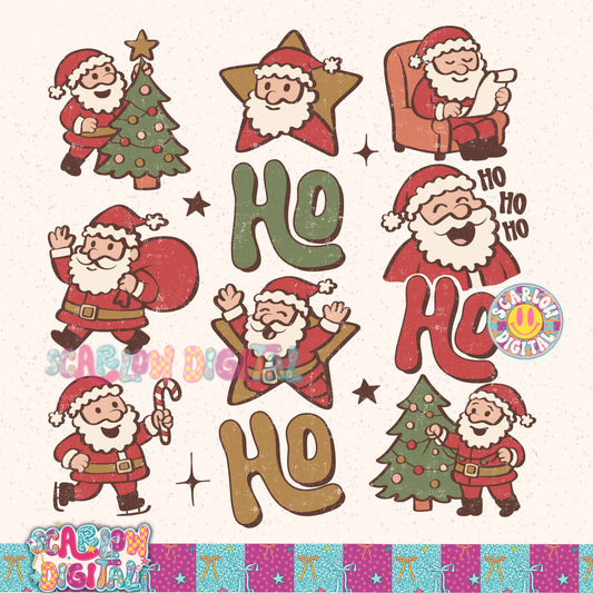 Ho Ho Ho PNG Digital Design