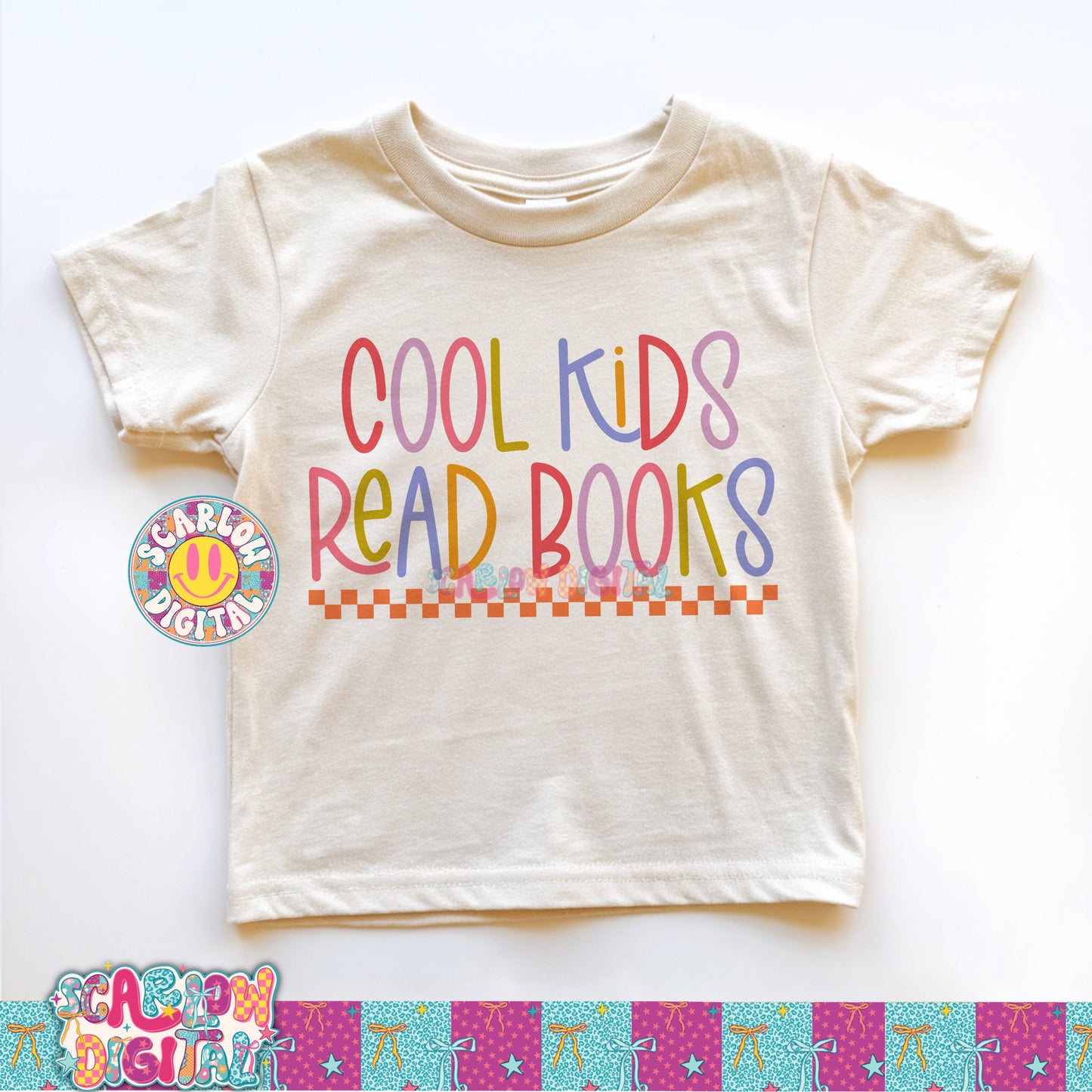 Cool Kids Read Books PNG Digital Design