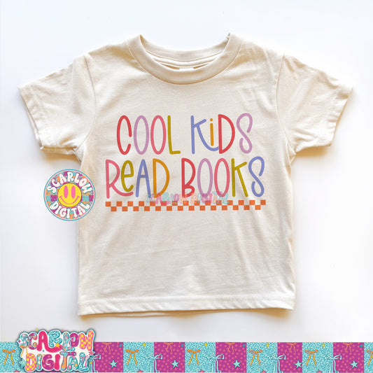 Cool Kids Read Books PNG Digital Design