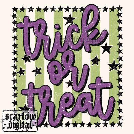 Trick or Treat PNG Digital Design