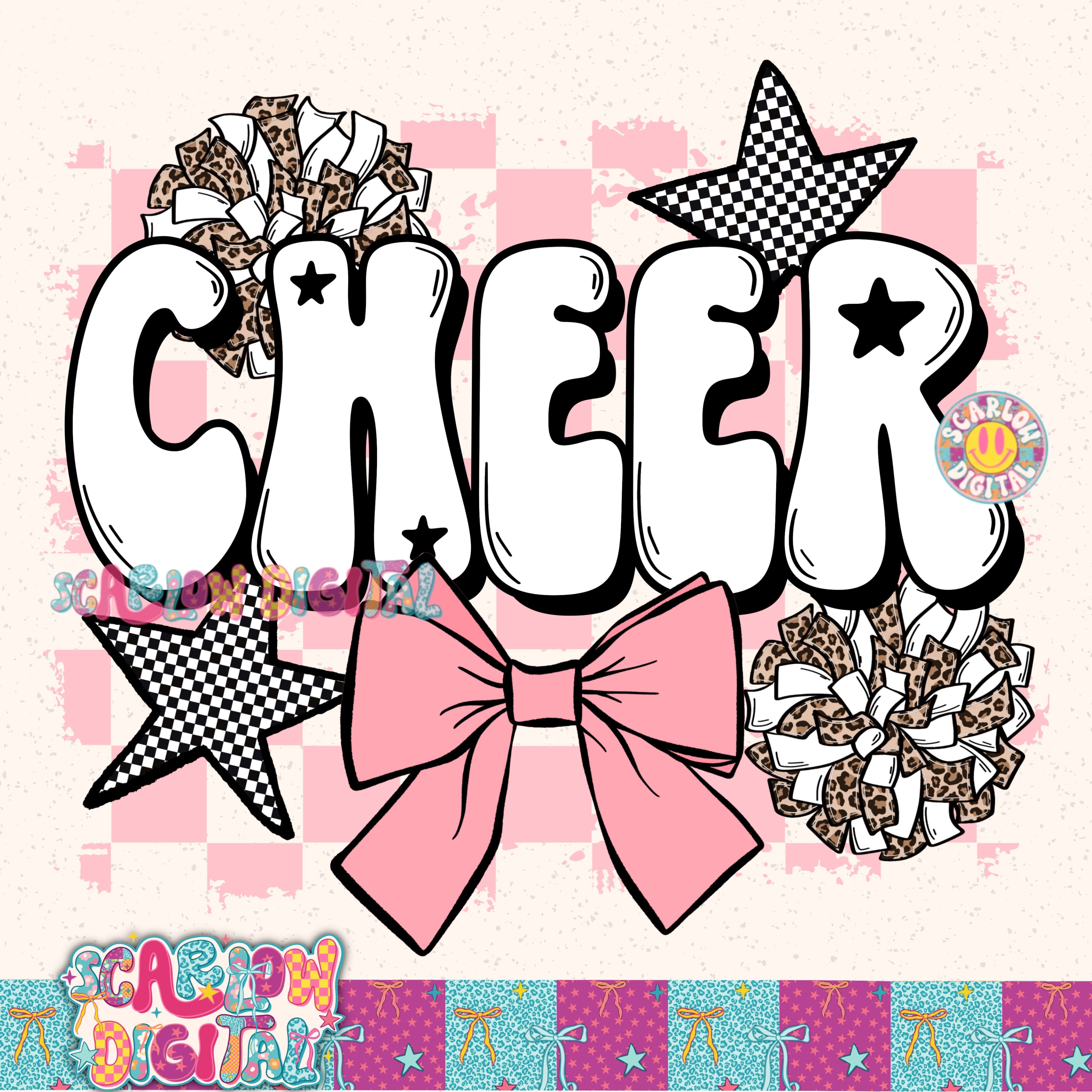Cheer PNG Digital Design – Scarlow Digital