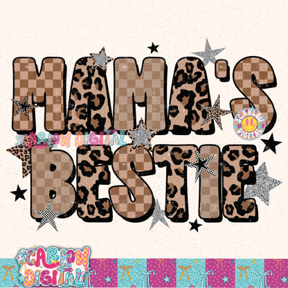 Leopard Mama's Bestie PNG Digital Design
