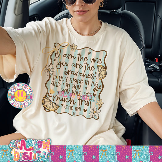 You Will Bear Much Fruit PNG Digital Design