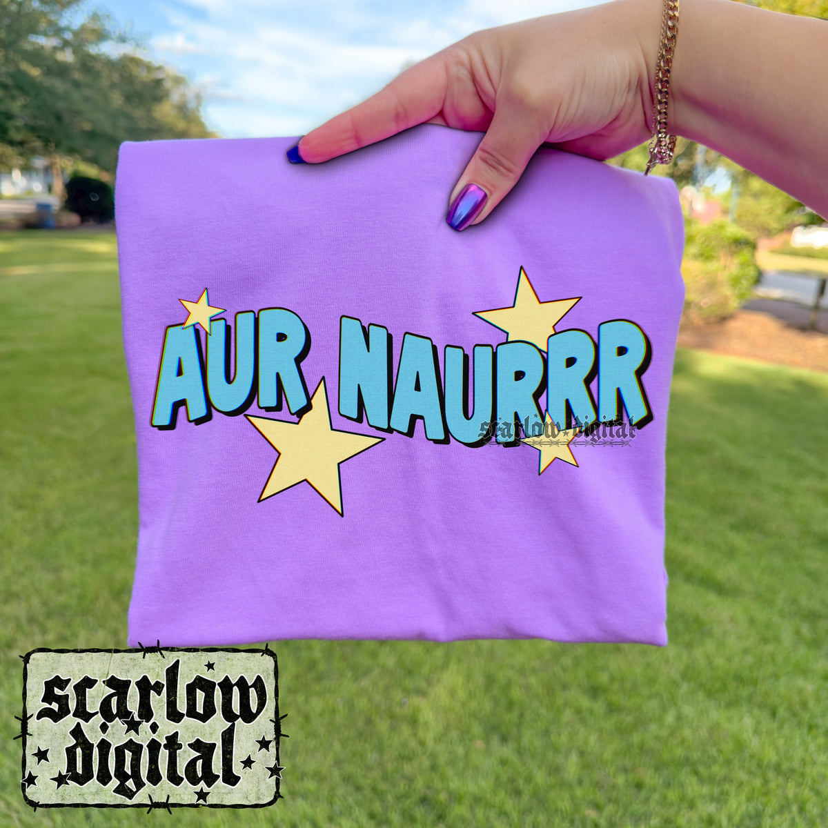 Aur Naurrr PNG Digital Design