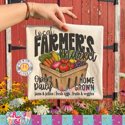 Local Farmer's Market PNG Digital Design