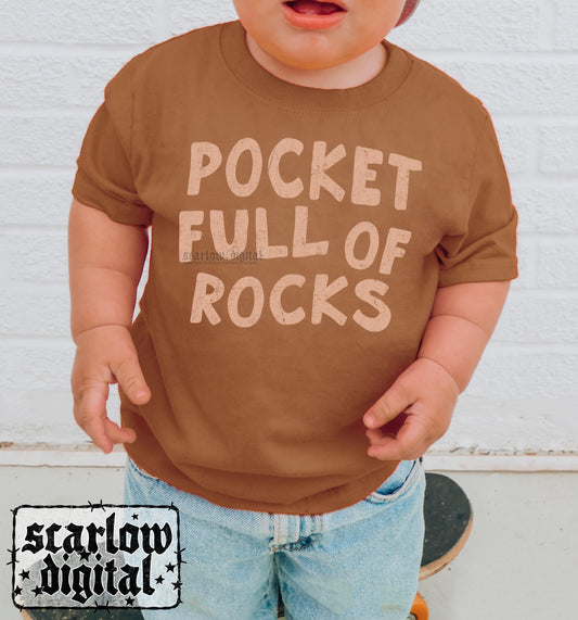 Pocket Full of Rocks PNG Digital Design