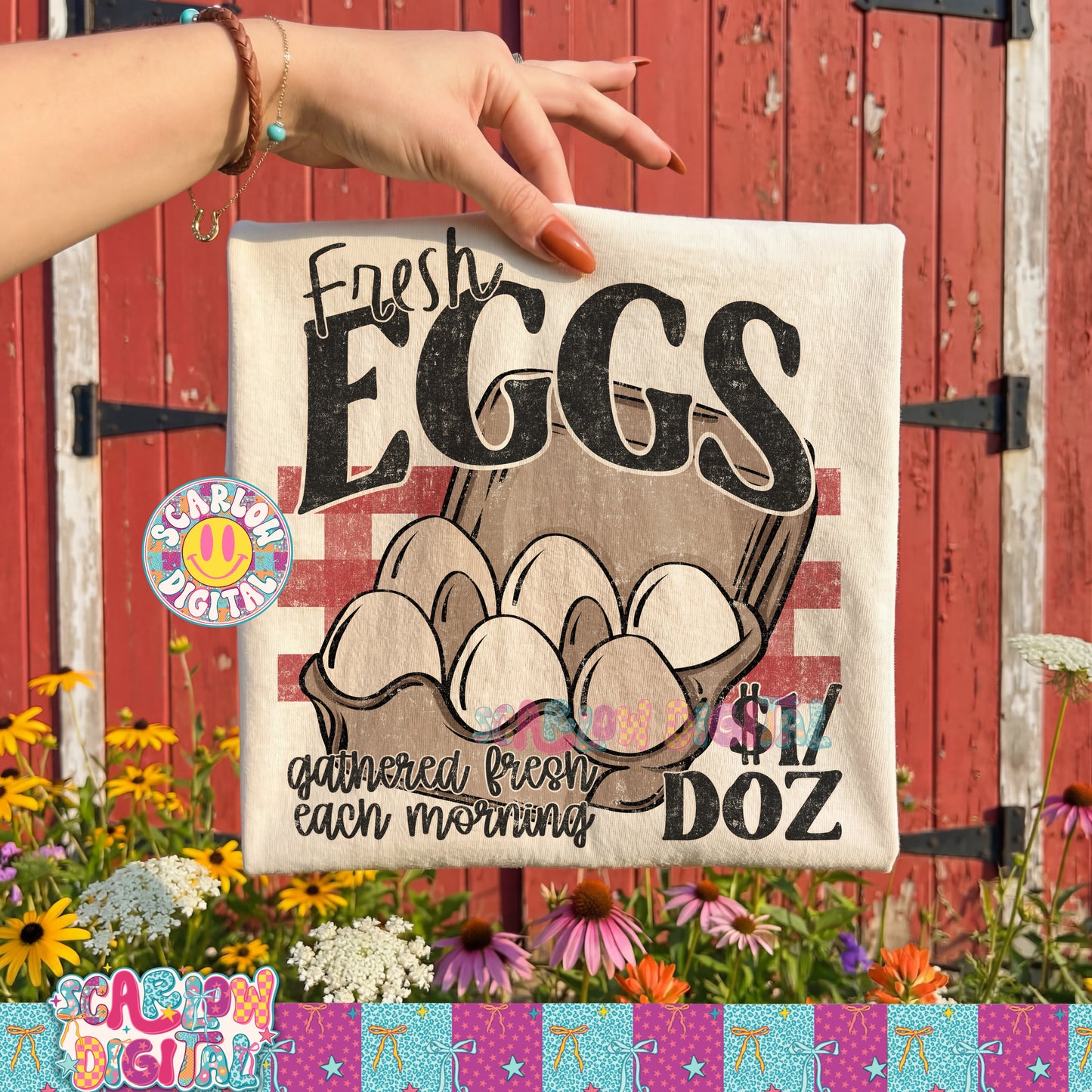 Fresh Eggs PNG Digital Design