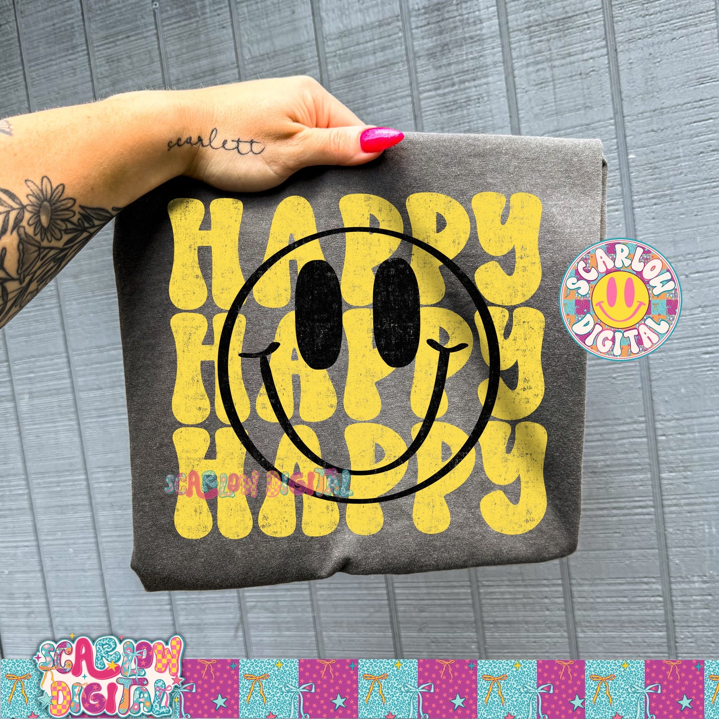 Happy PNG Digital Design