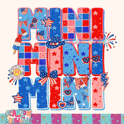 Patriotic Mini PNG Digital Design