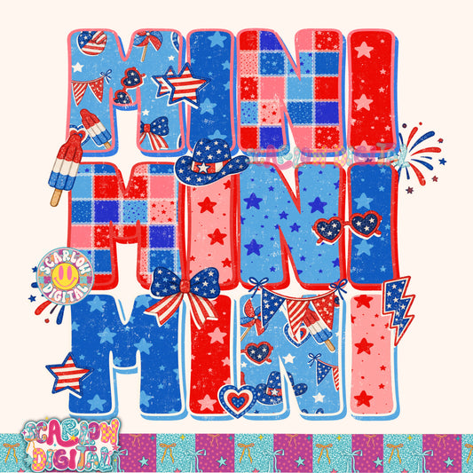 Patriotic Mini PNG Digital Design
