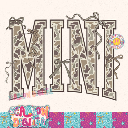 Camo Mini PNG Digital Design