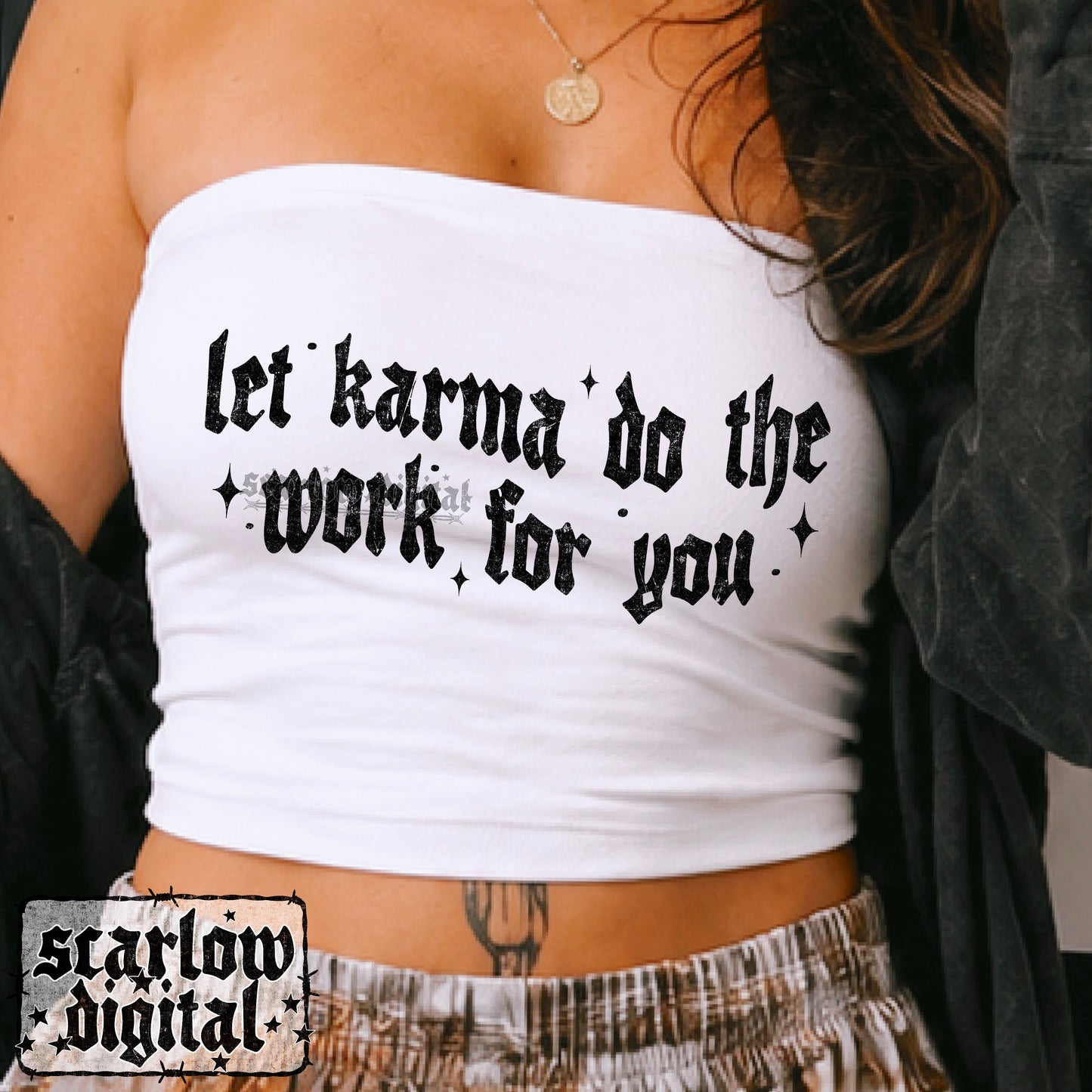 Let Karma Do the Work For You PNG Digital Design