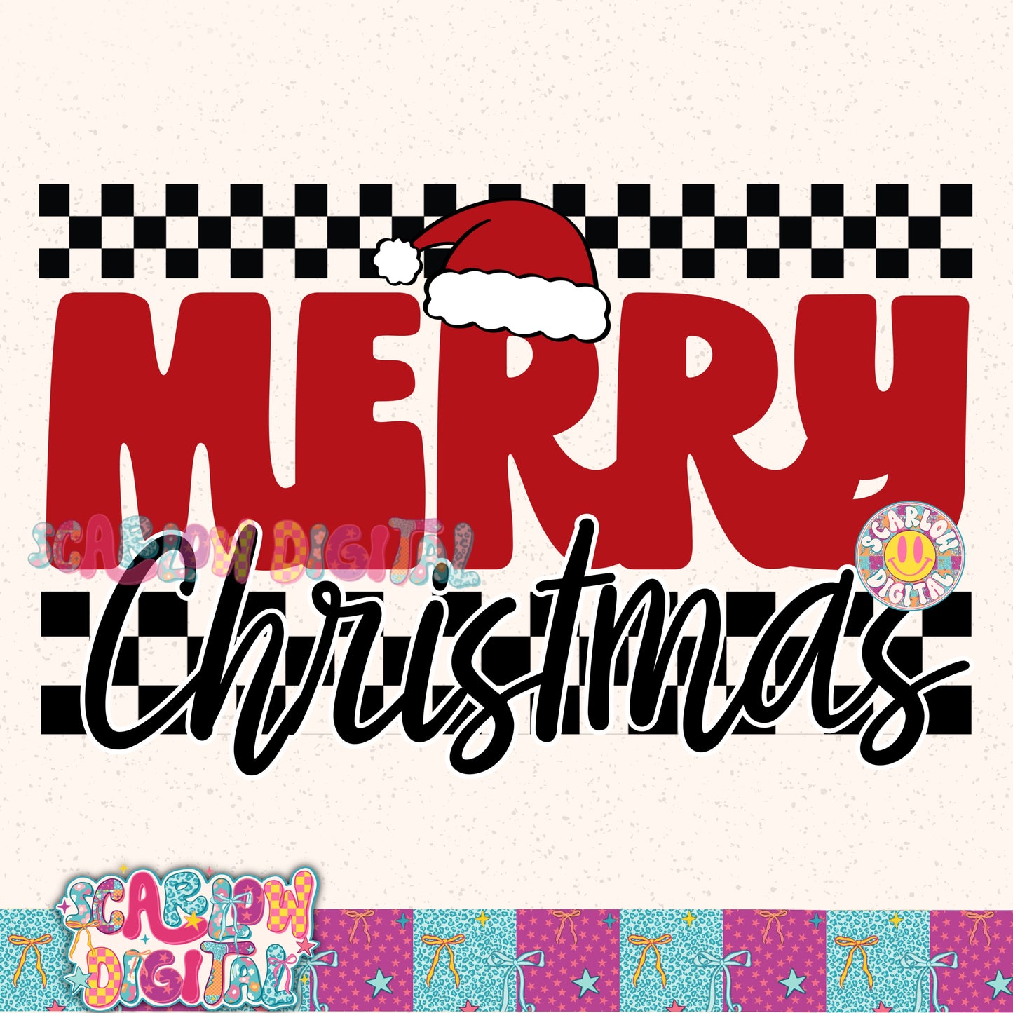 Merry Christmas PNG Digital Design