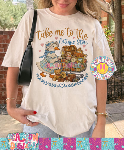 Take Me to the Antique Store PNG Digital Design