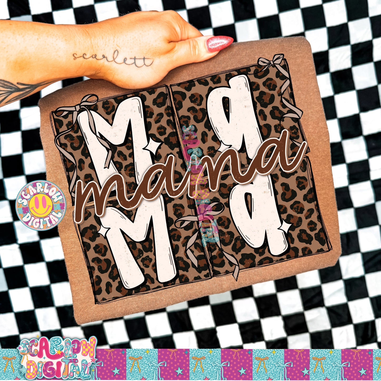 Leopard Mama PNG Digital Design