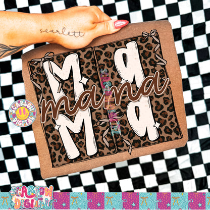 Leopard Mama PNG Digital Design