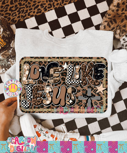 Love Like Jesus PNG Digital Design