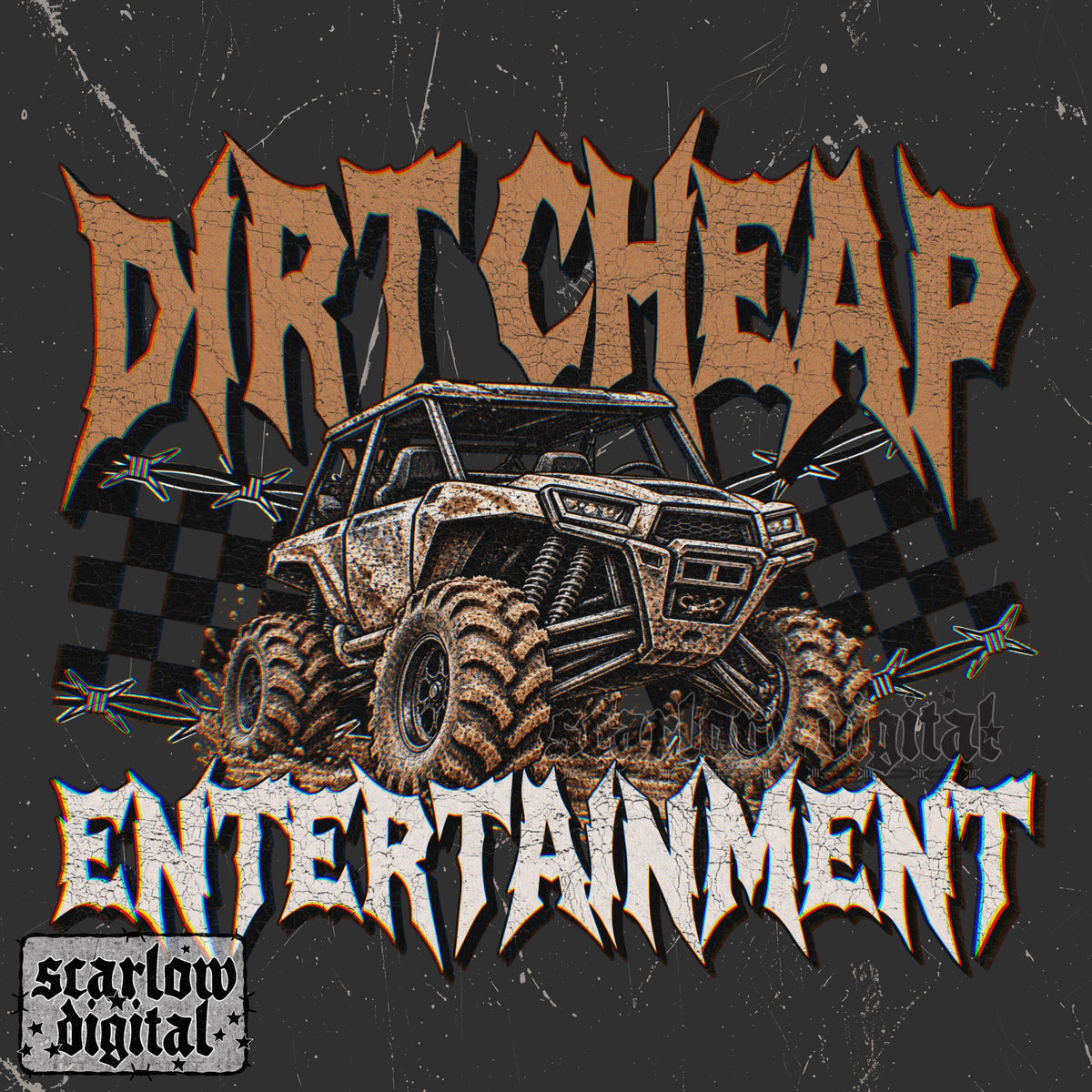 Dirt Cheap Entertainment PNG Digital Design