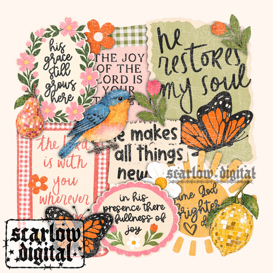 Christian Collage PNG Digital Design