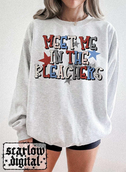 Meet Me in the Bleachers PNG Digital Design