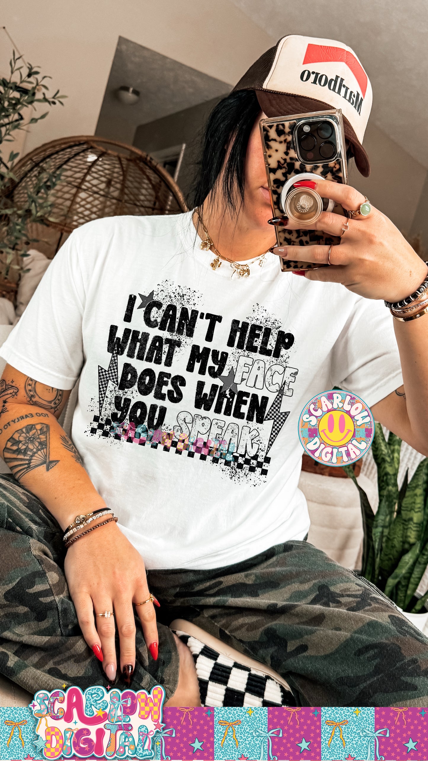 I Can't Help What My Face Does When You Sleep PNG Digital Design