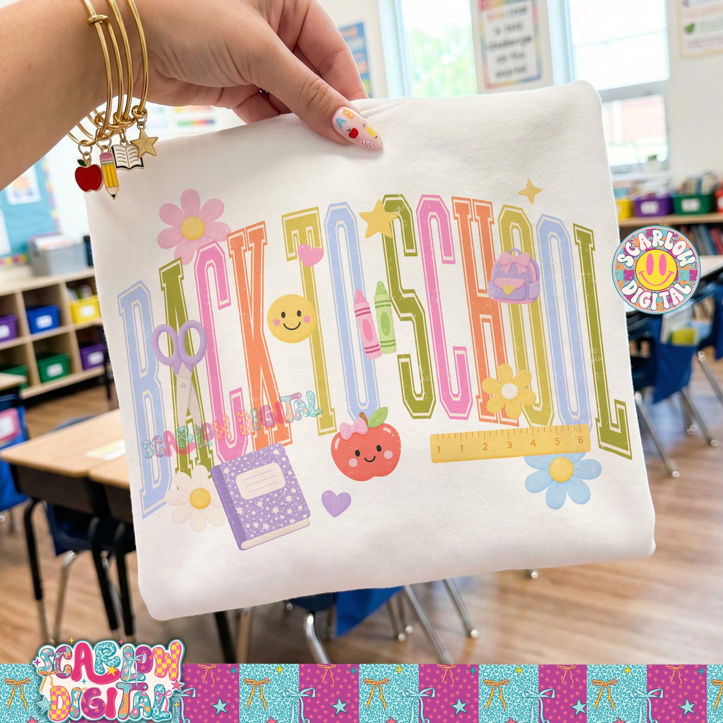 Back to School PNG Digital Design