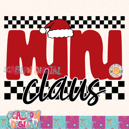 Mini Claus PNG Digital Design