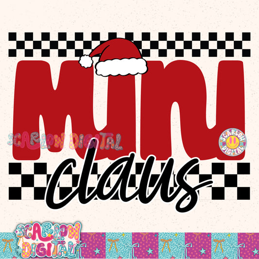 Mini Claus PNG Digital Design