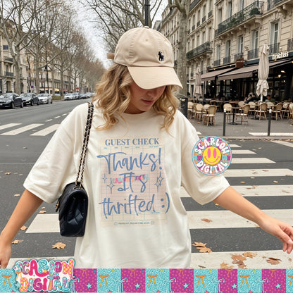 Thanks! It's Thrifted :) PNG Digital Design