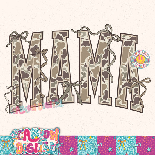 Camo Mama PNG Digital Design