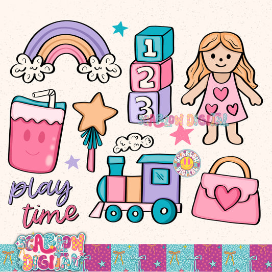 Play Time PNG Digital Design