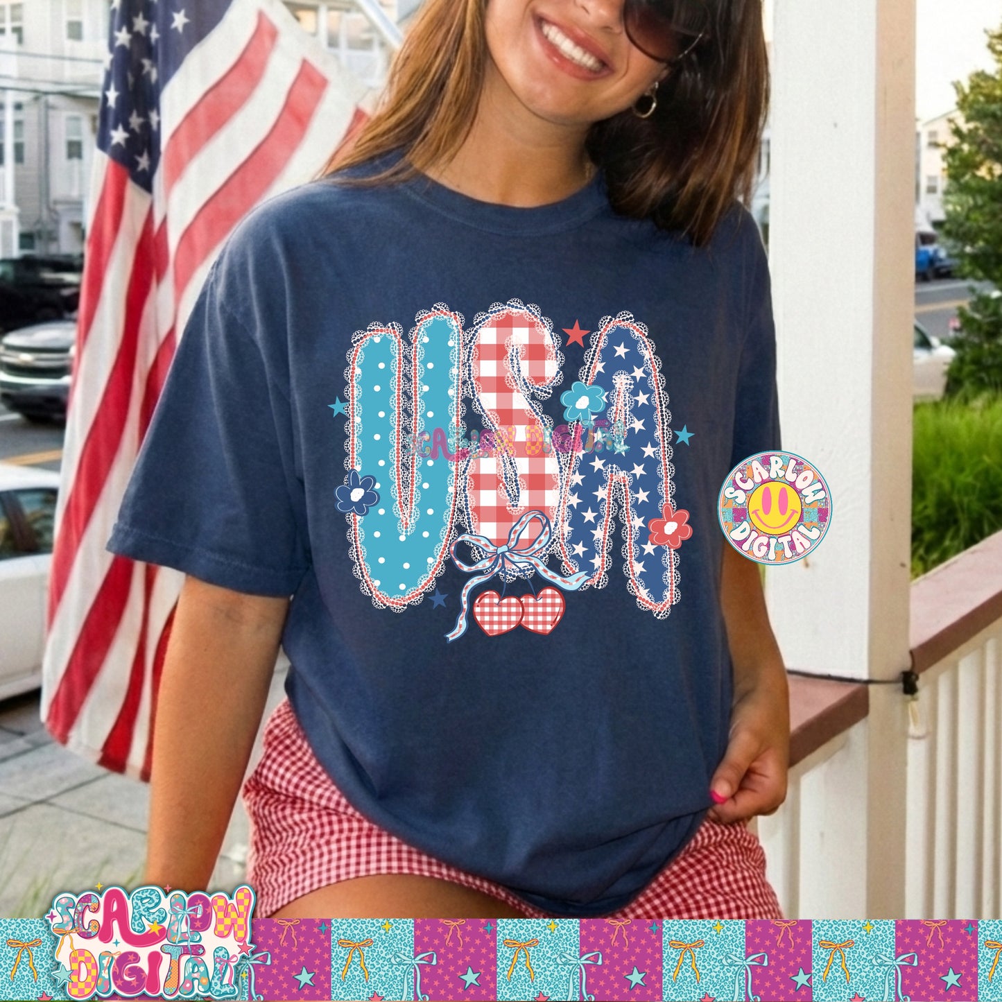 Coquette USA PNG Digital Design